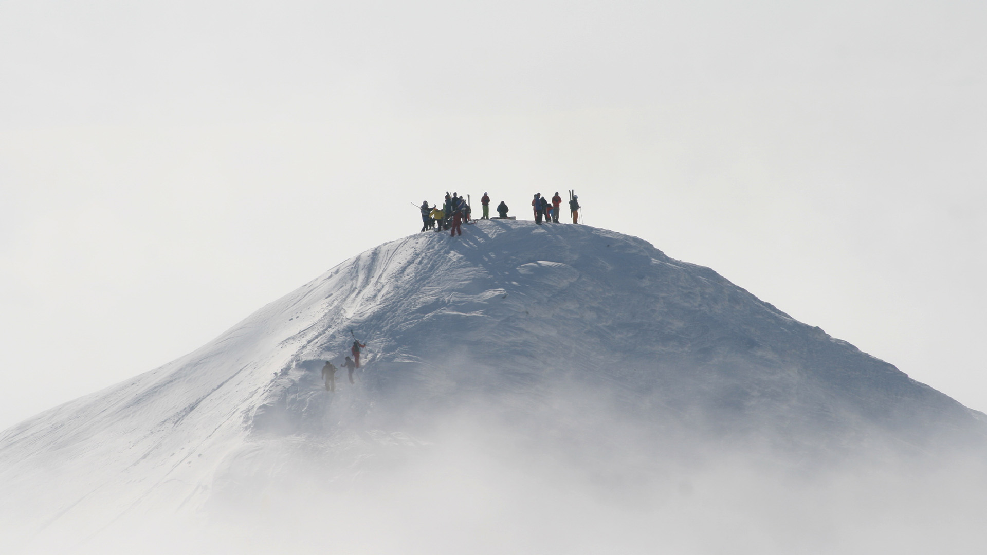 Off-piste skier in backcountry terrain